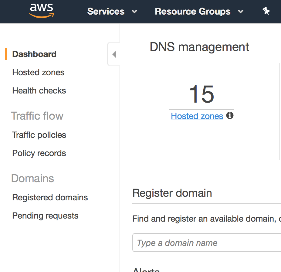 AWS-Route-53-hosted-zones