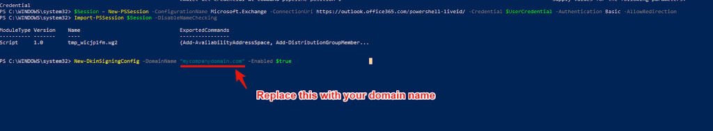 Microsoft365-DKIM-Issues-No-key-saved-for-this-domain-PowerShell