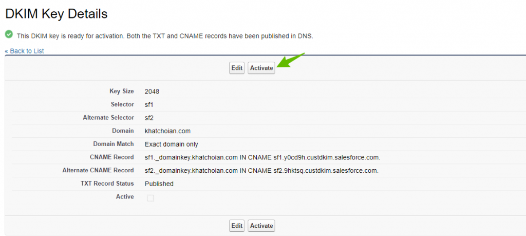 Salesforce-SPF-DKIM-Authentication-DKIM-key-is-ready