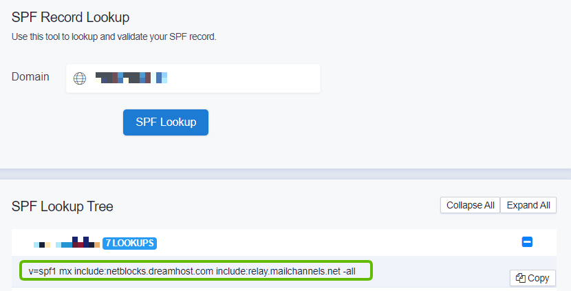 SPF-Lookup-DreamHOST