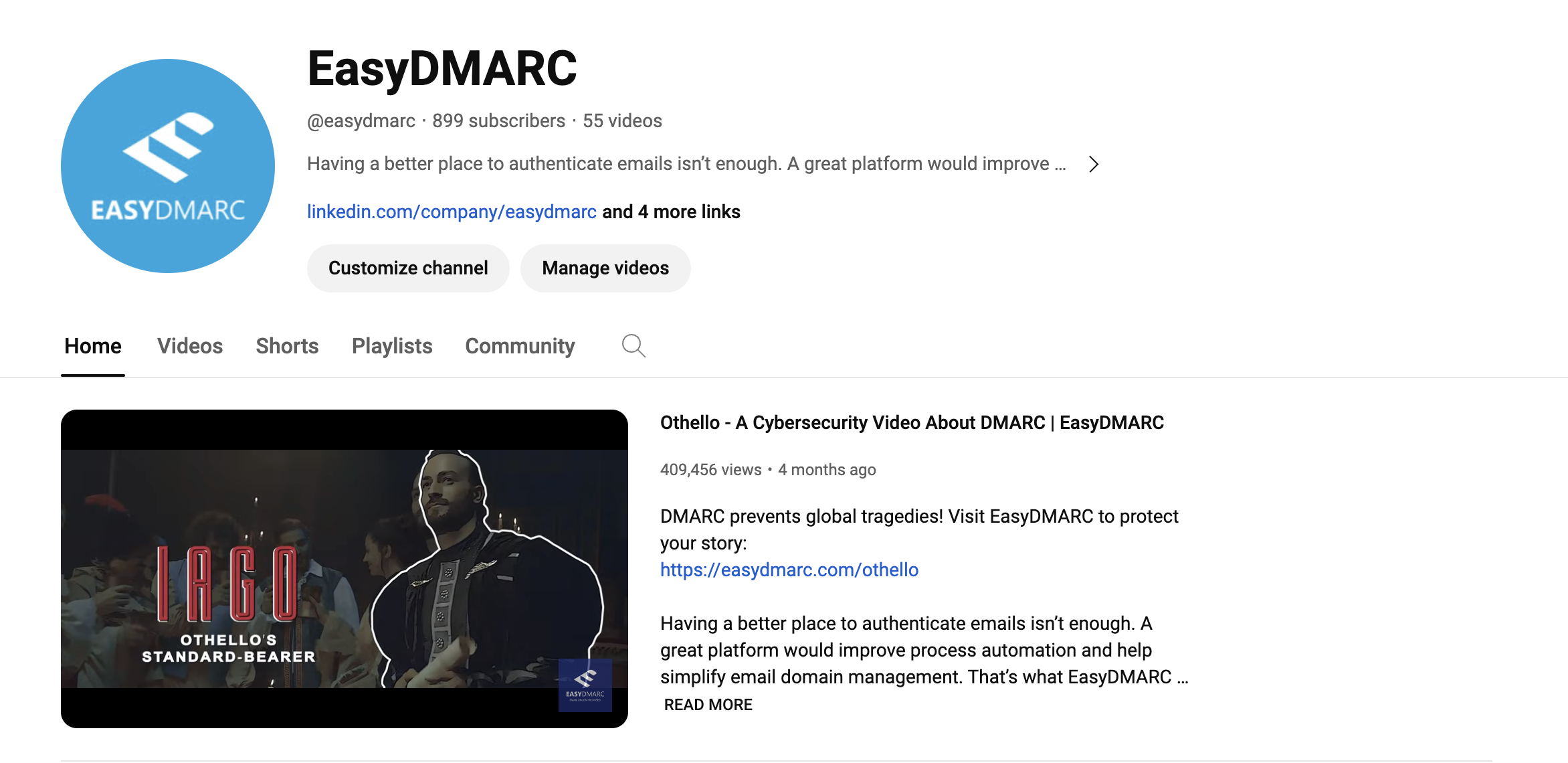 YouTube EasyDmarc