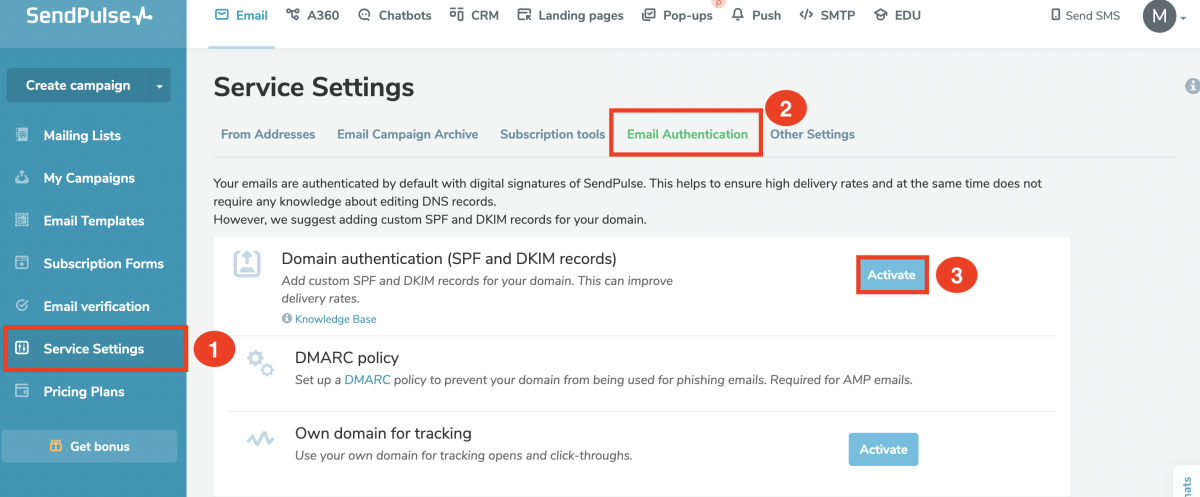 SendPulse SPF & DKIM Setup | EasyDMARC