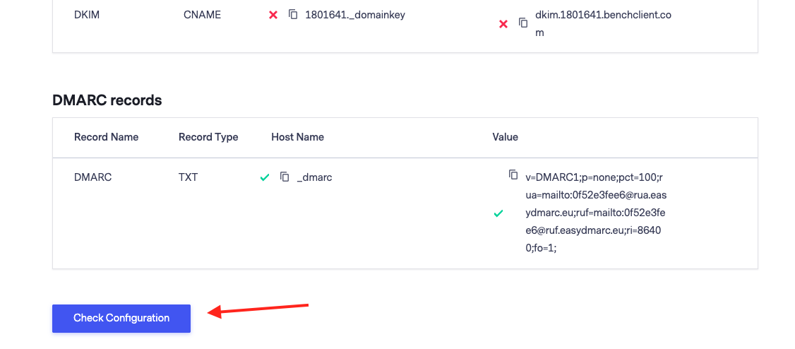 Benchmark SPF and DKIM configuration | EasyDMARC