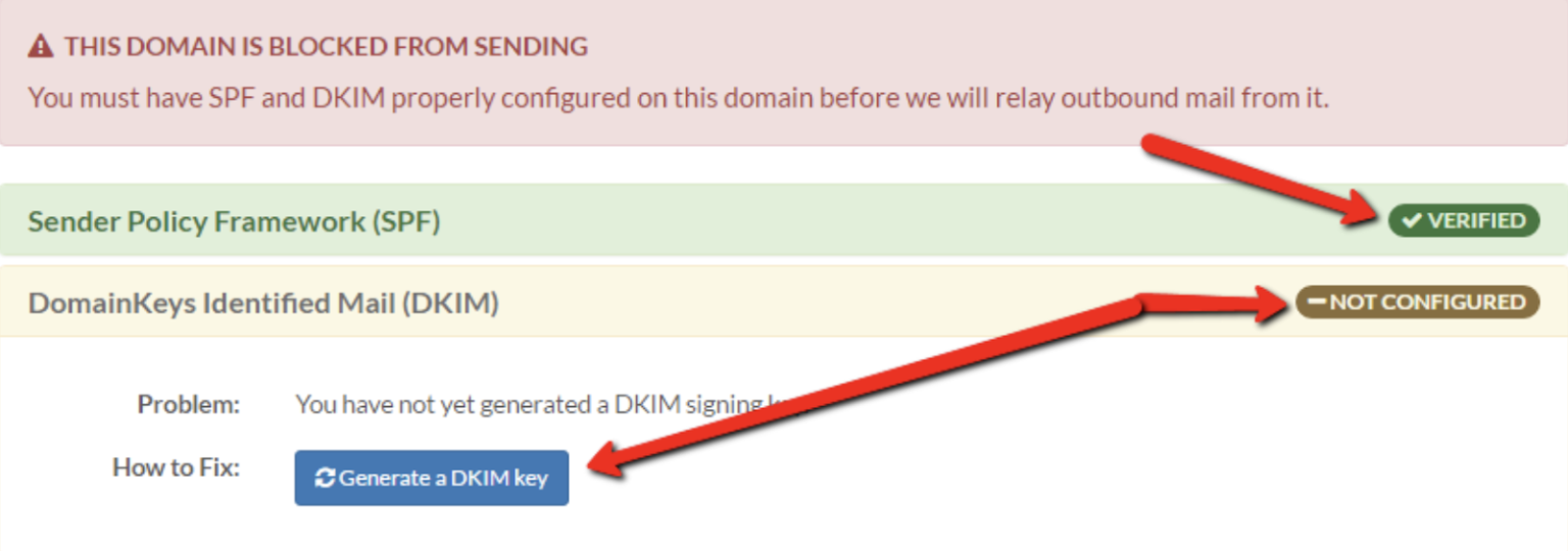 Configuration Of SPF and DKIM For DuoCircle | EasyDMARC