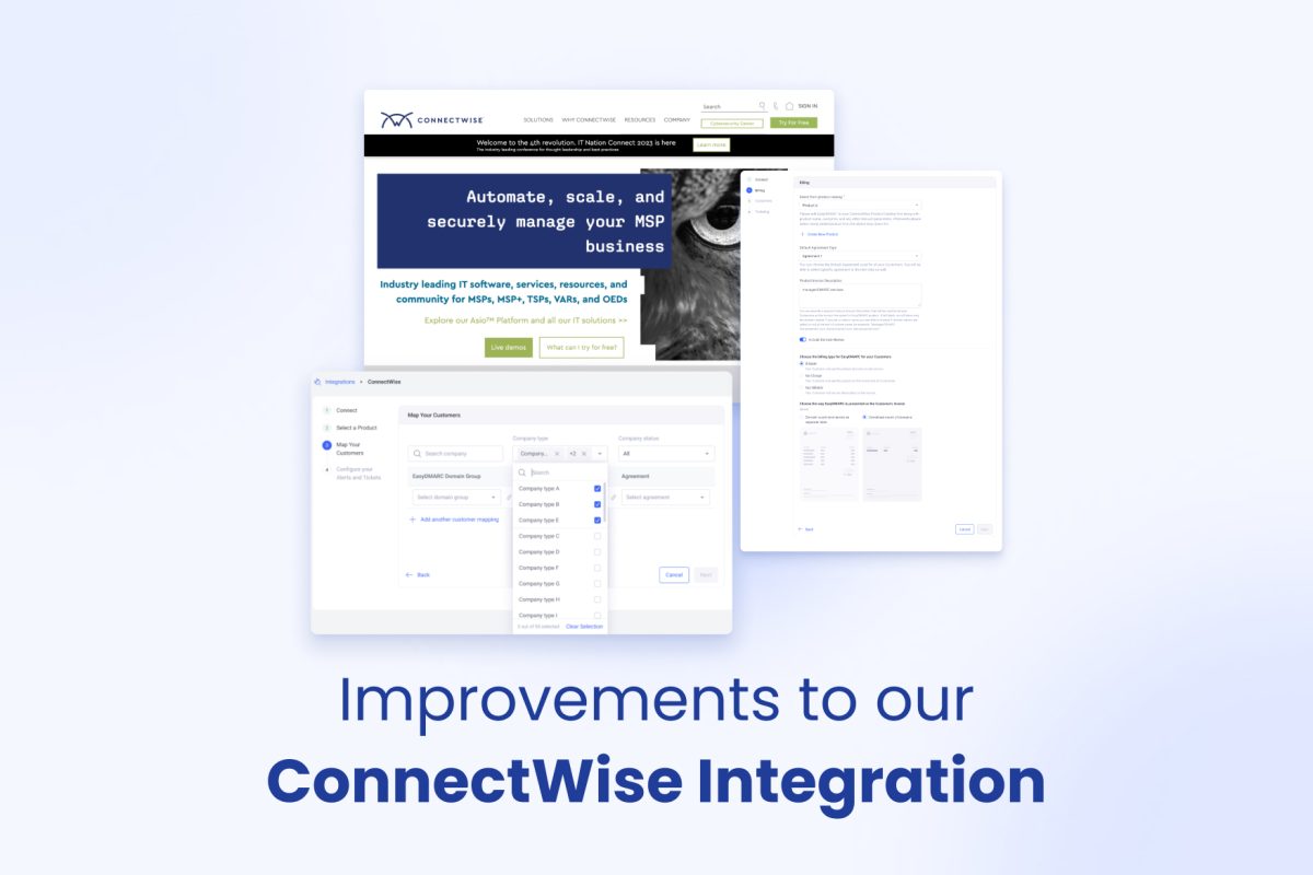 EasyDMARC Integrates with ConnectWise | EasyDMARC