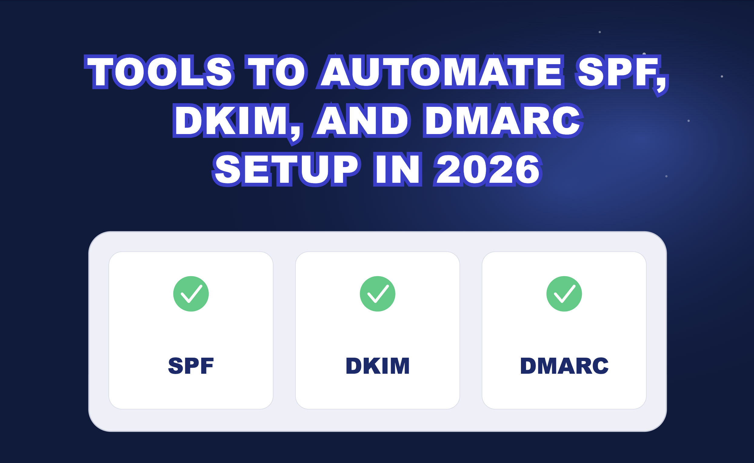 Automate SPF, DKIM, and DMARC Setup