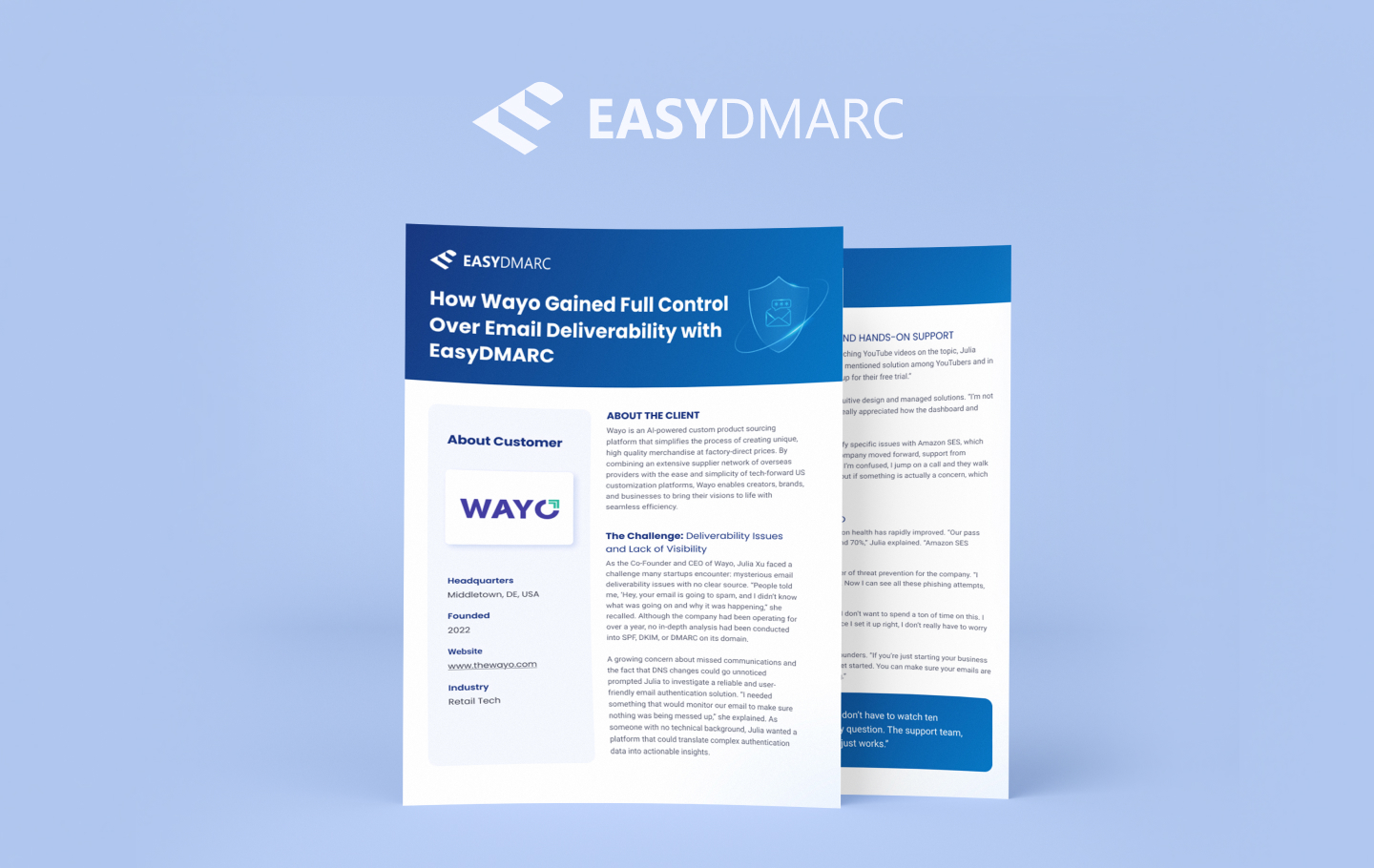 image for Wayo Gained Full Control Over Email Deliverability with EasyDMARC