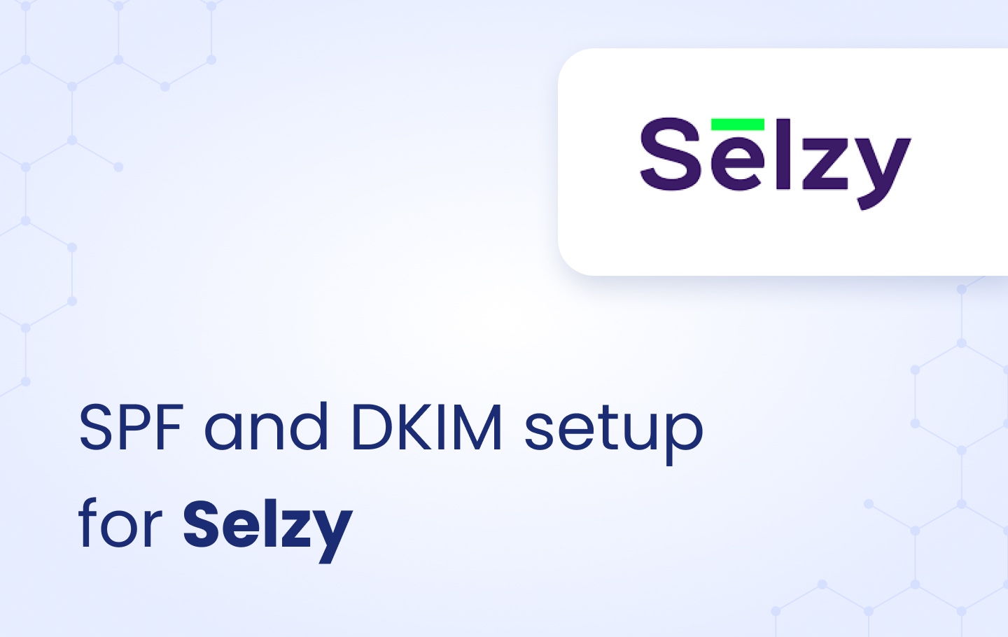 SPF and DKIM setup for Selzy