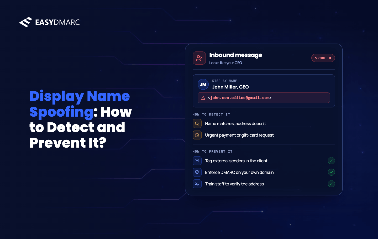 image for Display Name Spoofing: How to Detect and Prevent It