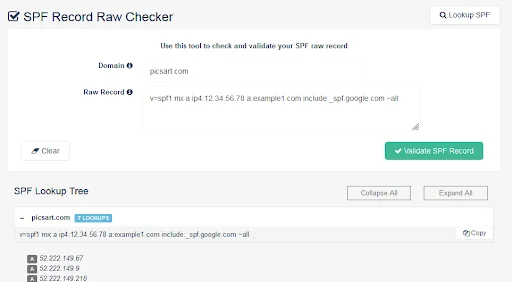 SPF-record-raw-checker