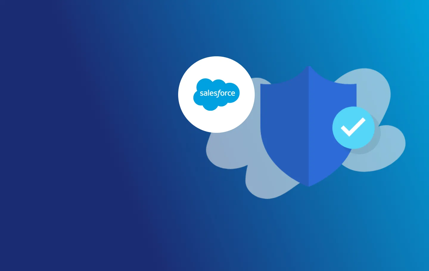 Salesforce logo on a blue background