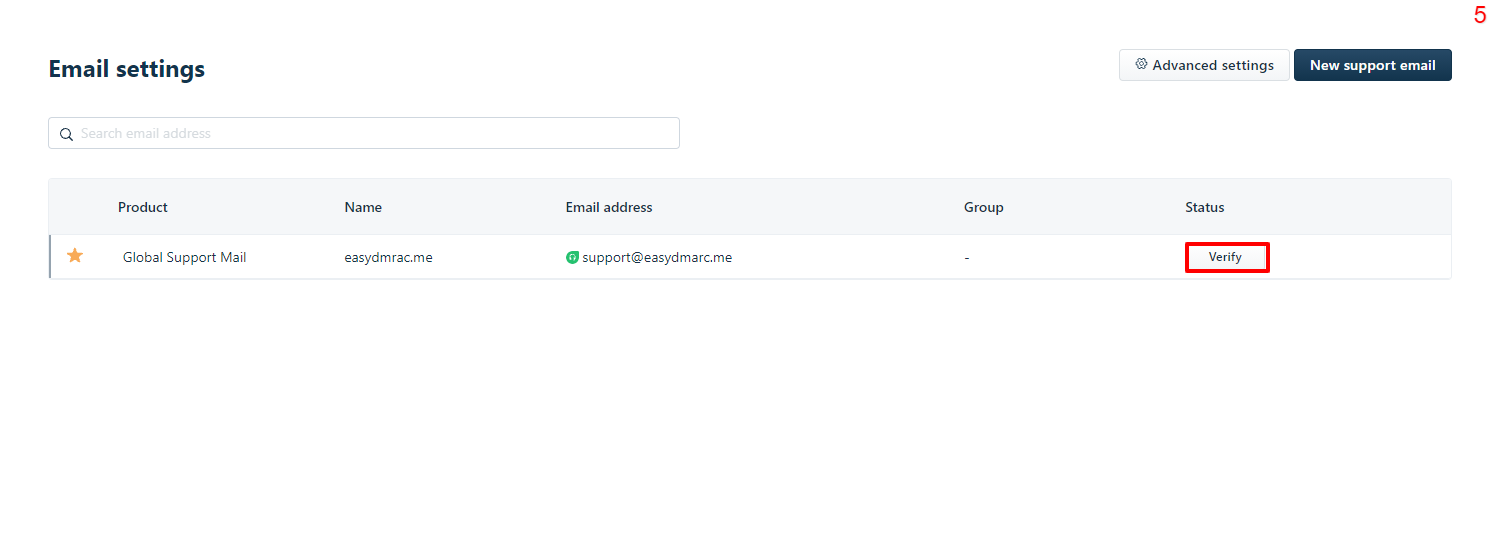 freshdesk verify the email address by setting up forwarding.