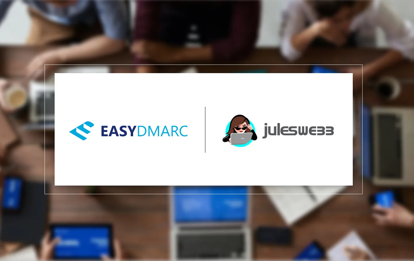 JulesWeb and EasyDMARC logos next to each other