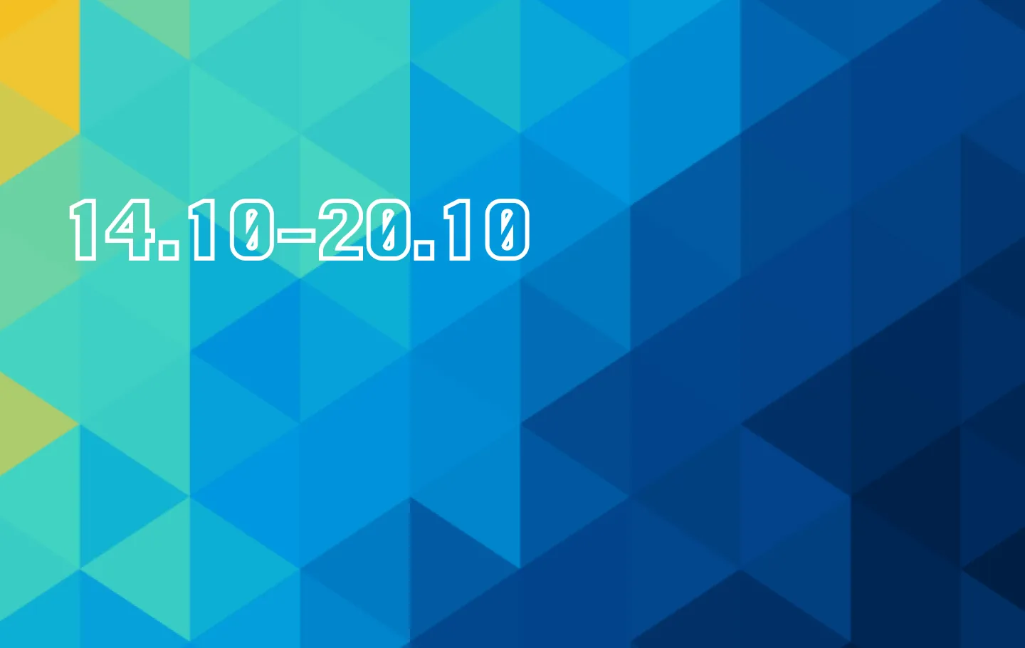 04.10-20.10. date on a blue background