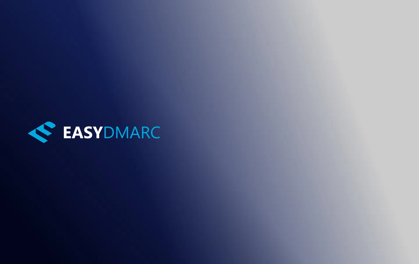 EasyDMARC logo on a blue background