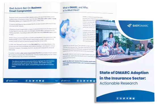 DMARC in Insurance ebook mockup for featured image