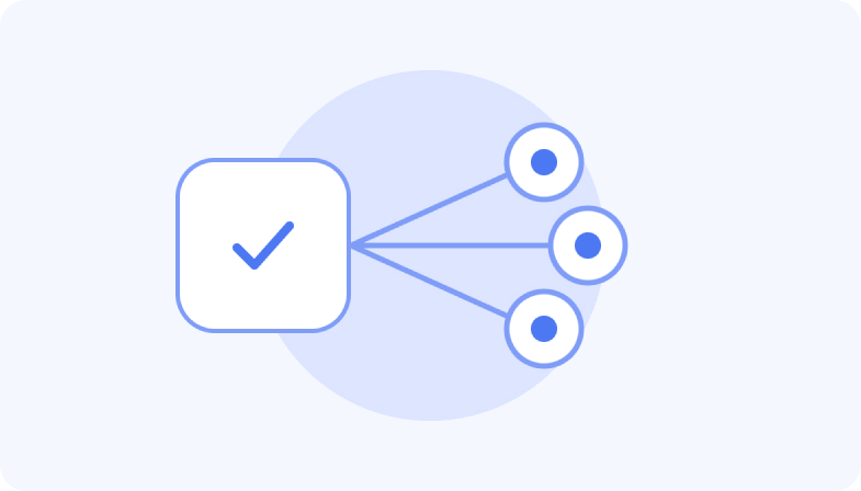 Illustration representing full DNS control across providers from one operating layer